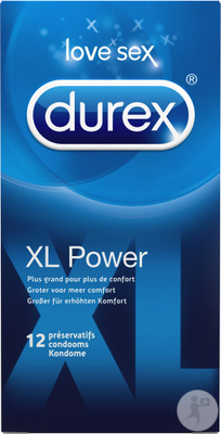 DUREX XL POWER 12 préservatifs