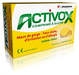 Pharmacie Clément – ACTIVOX MIEL CITRON PASTILLE SANS SUCRE 24